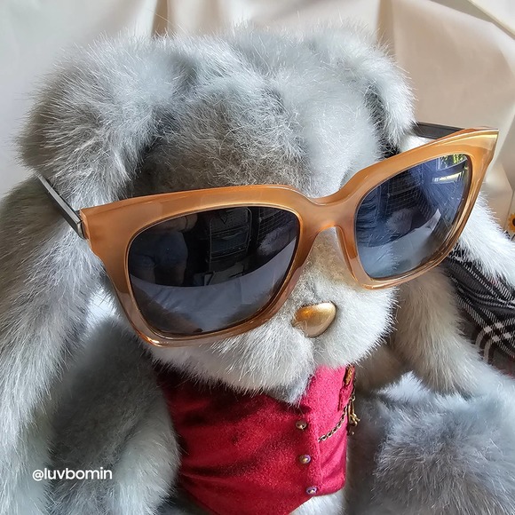 DIFF Bella Oversized Sunglasses Polarized Coral Blue Used With Case CR-BE10P - Picture 3 of 14